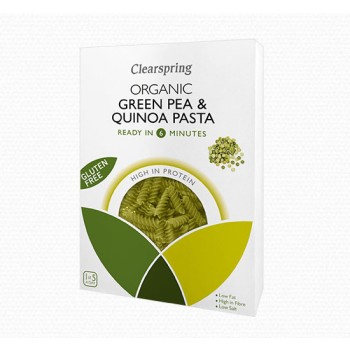 Organic Pasta Screws from Peas & Quinoa Gluten Free Clearspring 250gr