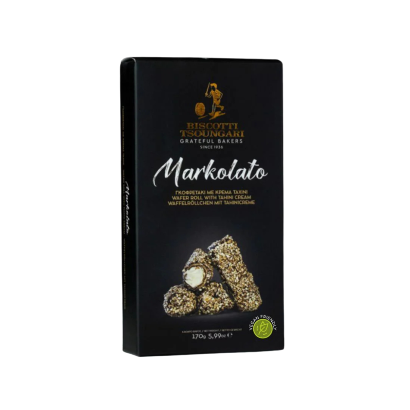 Wafers with Tahini Cream Markolato Biscotti Tsoungari 170gr