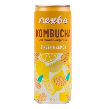 Kombucha Ginger - Lemon Sugar Free Nexba 330ml