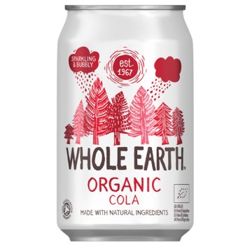 Organic Carbonated Drink with Cola Whole Earth 330ml