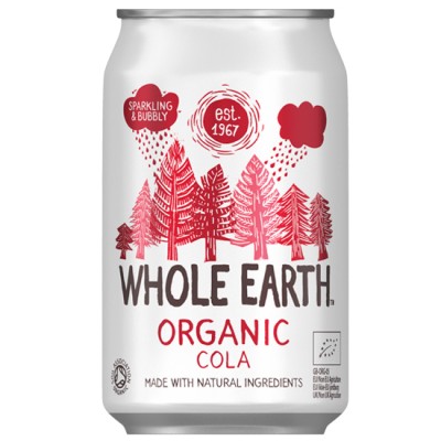 Organic Carbonated Drink with Cola Whole Earth 330ml