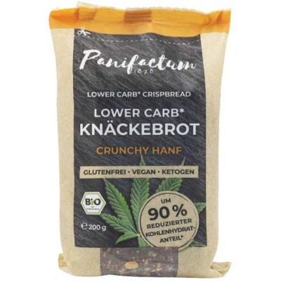 Organic Low Carb Crackers with Hemp Gluten Free Panifactum 200gr