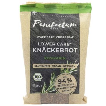 Organic Low Carb Crackers with Rosemary Gluten Free Panifactum 200gr