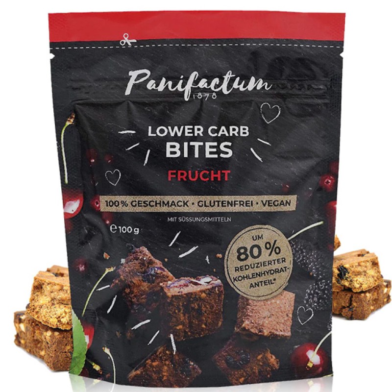 Crunchy Low Carb Snack With Fruit Gluten Free Panifactum 100gr