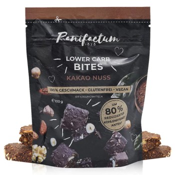 Crunchy Low Carb Snack With Cocoa And Nuts Gluten Free Panifactum 100gr