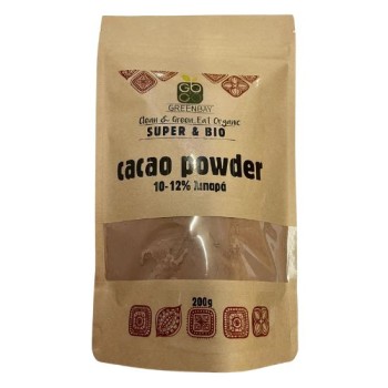 Organic Cocoa Powder 10 - 12% Fat Greenbay 200gr