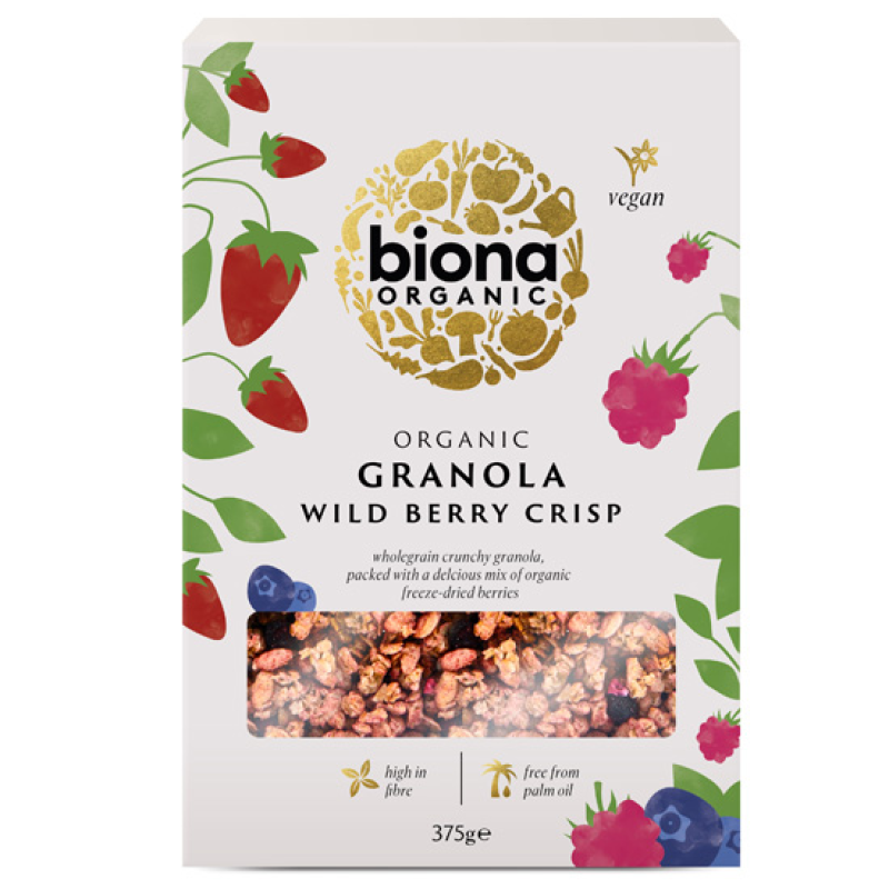 Organic Granola with Wild Berries Biona 375gr