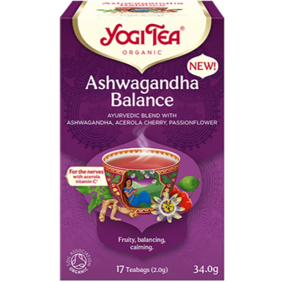 Organic Ashwagandha Tea Balance Yogi Tea 17 Sachets 34gr