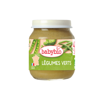 Organic Baby Vegetable Meal with Green Vegetables +4 months Babybio 130gr