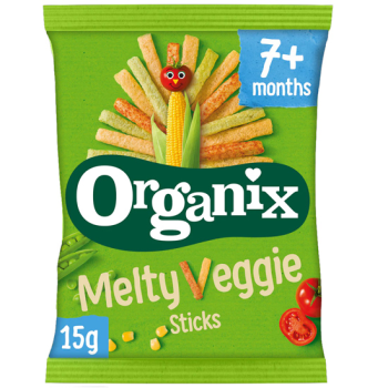 Organic Vegetable Sticks Melty Veggie Organix +7 months 15gr