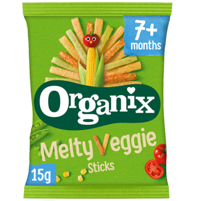 Organic Vegetable Sticks Melty Veggie Organix +7 months 15gr