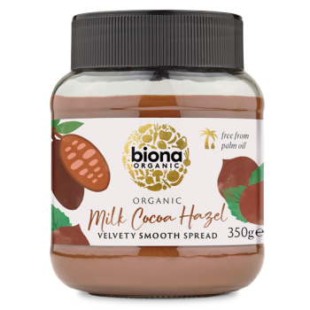 Biona Organic Milk Chocolate Spread with Hazelnuts 350gr