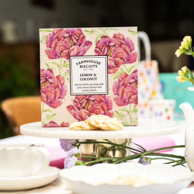 Lemon and Coconut Cookies in a Box Farmhouse Biscuits 250gr