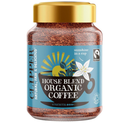 Organic Instant Coffee House Blend Clipper 100gr