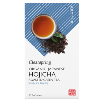 Organic Green Tea Hojicha Clearspring 20 Sachets 36gr