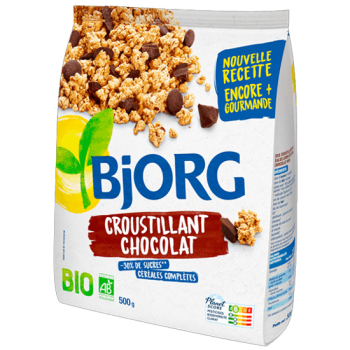 Organic Crispy Cereals with Dark Chocolate Bjorg 500gr