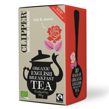 Organic Black Tea English Breakfast Clipper 20 Bags 44gr