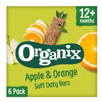 Organic Children's Oatmeal Bars Apple/Orange Organix +12 months (6x23gr)
