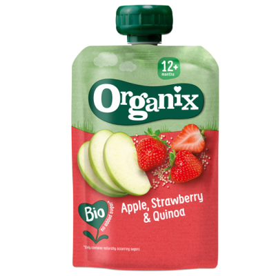 Organic Baby Puree Apple/Strawberry/Quinoa Organix +12 months 100gr