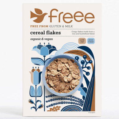 Organic Cereal Flakes with Rice & Buckwheat Gluten Free Doves Farm 375gr