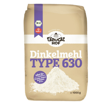 Organic White Dinkel Flour T630 Bauckhof 1kg