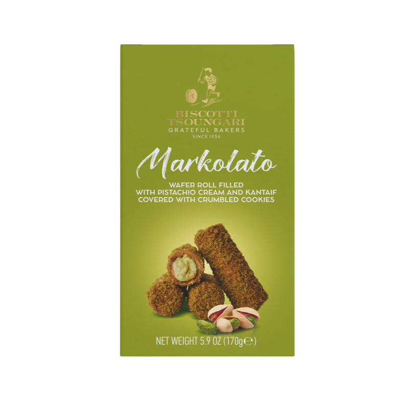 Waffles with Pistachio Cream & Kadaifi Markolato Biscotti Tsoungari 170gr