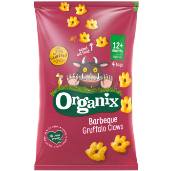 Organic Baby Snack Corn Barbeque with Tomato & Spices Organix +12 months (4x15gr)
