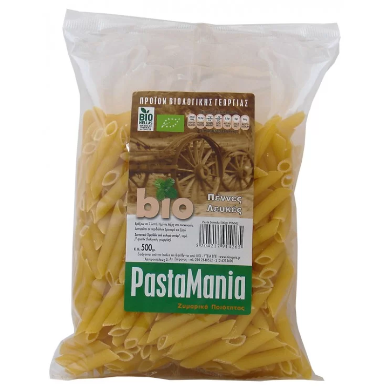 Organic White Penne Pastamania All Bio 500gr