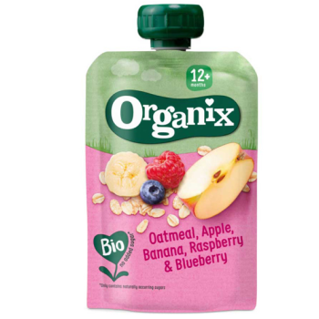 Organic Baby Puree Oats/Apple/Banana/Berries Organix +12 months 100gr