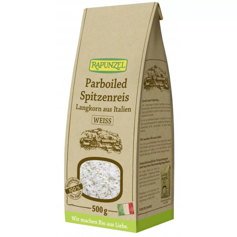 Organic Yellow Rice Parboiled Rapunzel 500gr