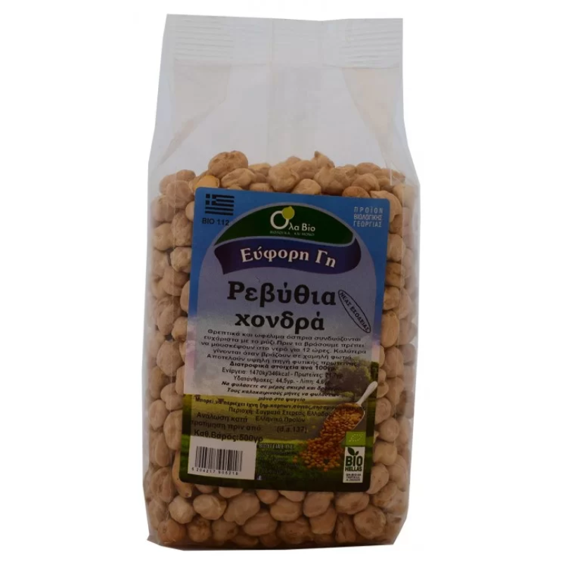 Organic Chickpeas Coarse Greek All Bio 400gr