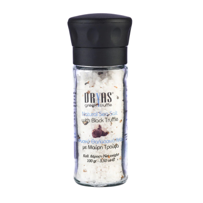 Natural Sea Salt Mill with Dryas Black Truffle 100gr