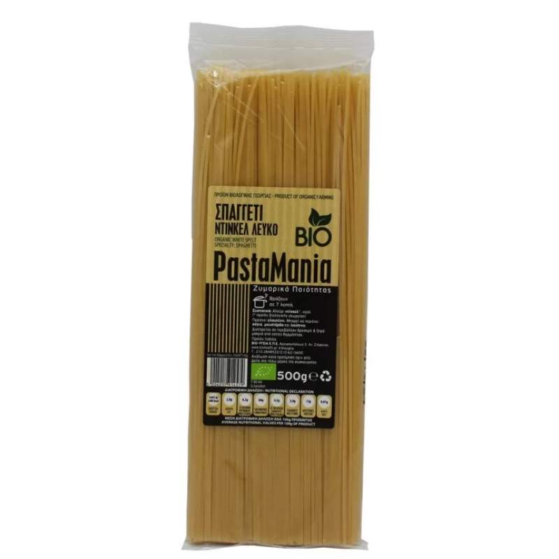 Organic Spaghetti Dinkel White Pastamania All Bio 500gr