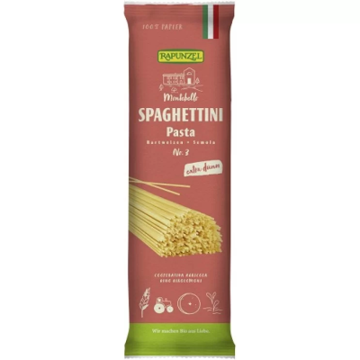 Organic Spaghettini White (very thin) Rapunzel 500gr