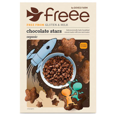 Organic Cereal Stars with Chocolate Gluten Free Doves Farm 300gr