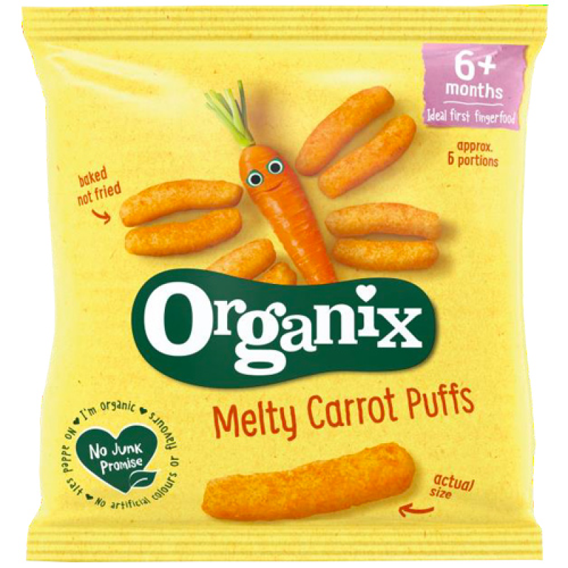 Organic Carrot Sticks Organix +6 months 20gr