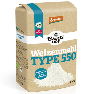 Organic White Wheat Flour T550 Bauckhof 1kg