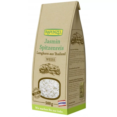 Organic White Jasmine Rice Rapunzel 500gr