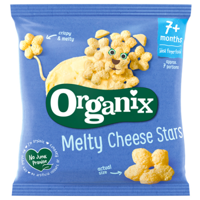 Organic Corn Snack with Cheese "Stars" Organix +7 months 20gr