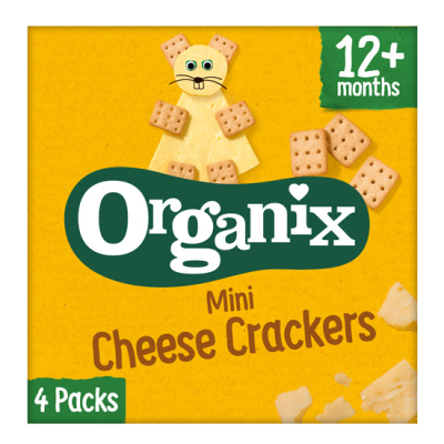 Organic Children's Cheese Crackers Organix +12 months (4x20gr)