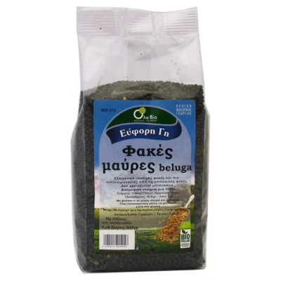 Organic Beluga Black Lentils All Bio 500gr