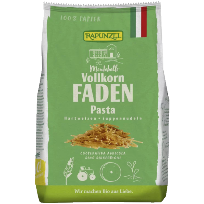 Organic Wholemeal Rapunzel Noodles 250gr
