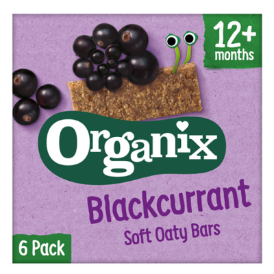 Organic Oatmeal Blackcurrant Kids Bars Organix +12 months (6x23gr)