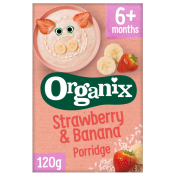 Organic Cereal Cream with Strawberry & Banana Organix +6 months 120gr