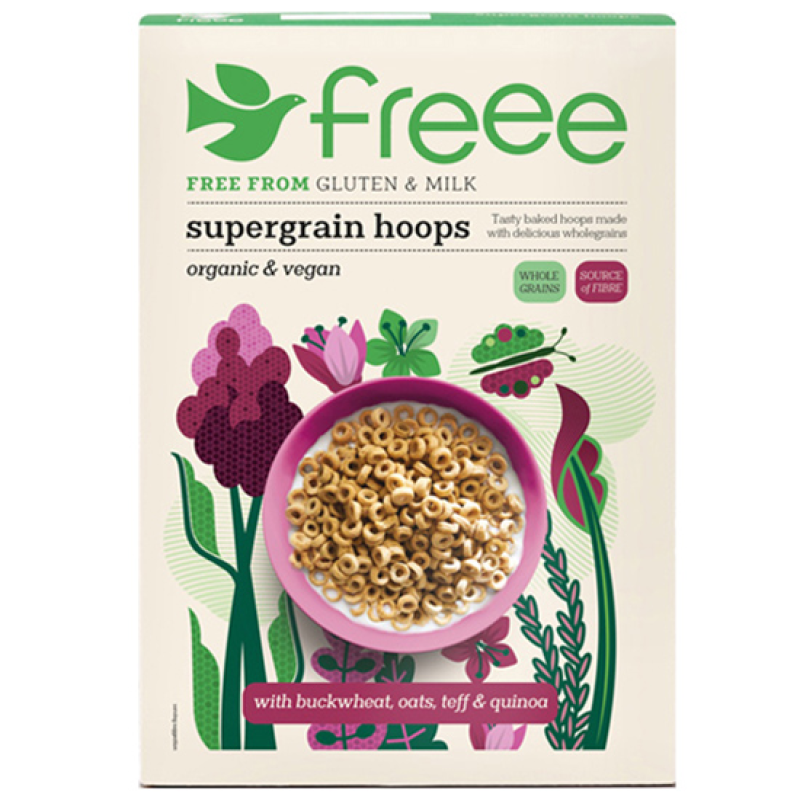 Organic Cereal Hoops Gluten & Sugar Free Doves Farm 300gr