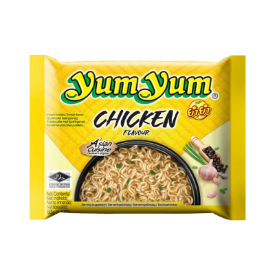 Στιγμιαία Σούπα Noodles με Γεύση Κοτόπουλο Yum Yum 60gr