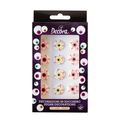 Ζαχαρωτά Διακοσμητικά Μάτια Halloween x12