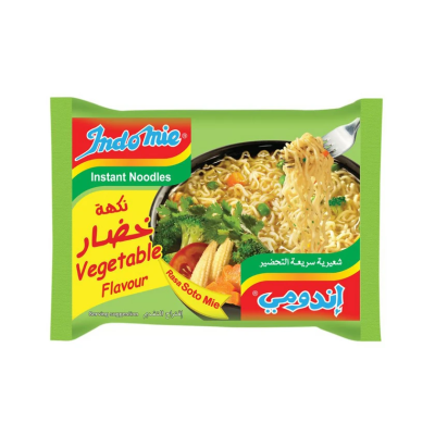 Στιγμιαία Σούπα Noodles με Γεύση Λαχανικών Indomie 75gr