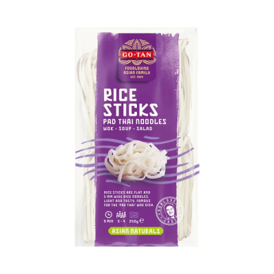 Noodles Ρυζιού για Stir Fry & Σούπες 5mm Go Tan 250gr