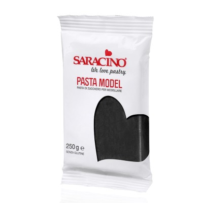 Πάστα Ζάχαρης Μοντελισμού Saracino Μαύρο 250g